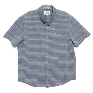 Penguin Heritage Slim Fit Button Shirt Mens XL Striped Colorful Preppy Classic